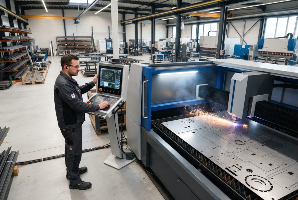 Intelligent planing and cutting machine processing stainless steel sheet metal